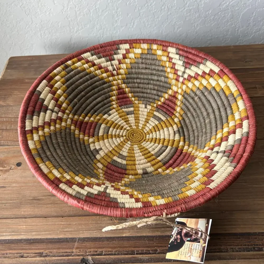 Maadili Collective Hubiscus Basket‎ Harvest Collection Basket NEW